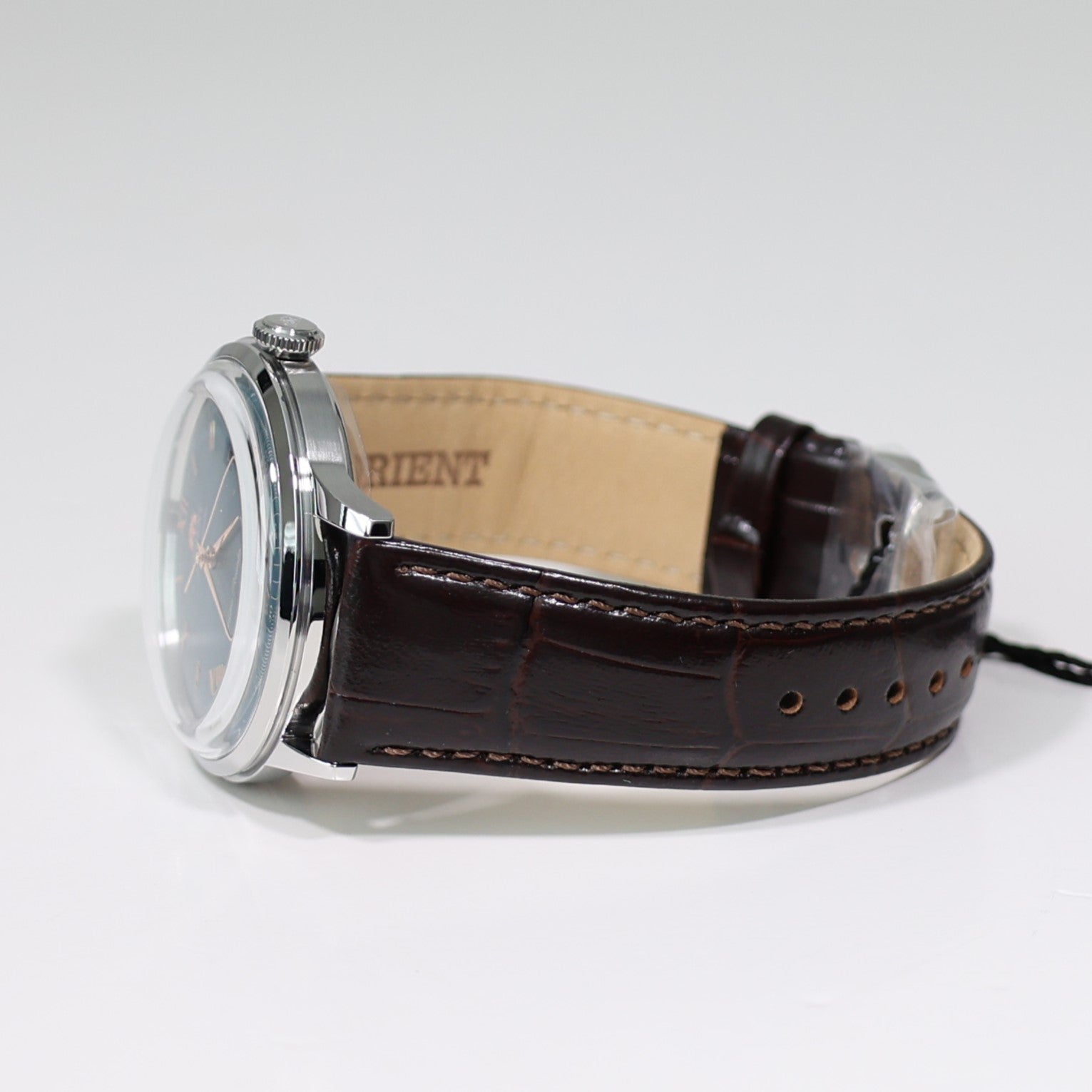 Orient Automatic Green Dial Classic Men's Leather Strap Watch RA-AC0023E