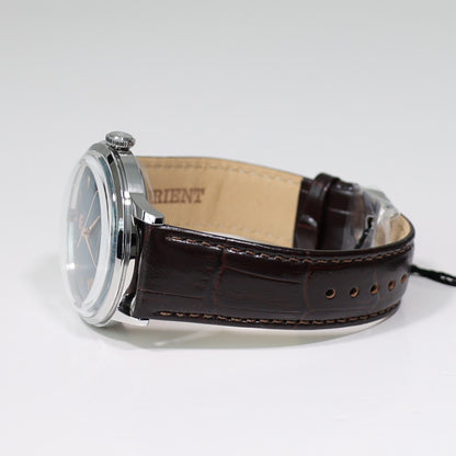 Orient Automatic Green Dial Classic Men's Leather Strap Watch RA-AC0023E
