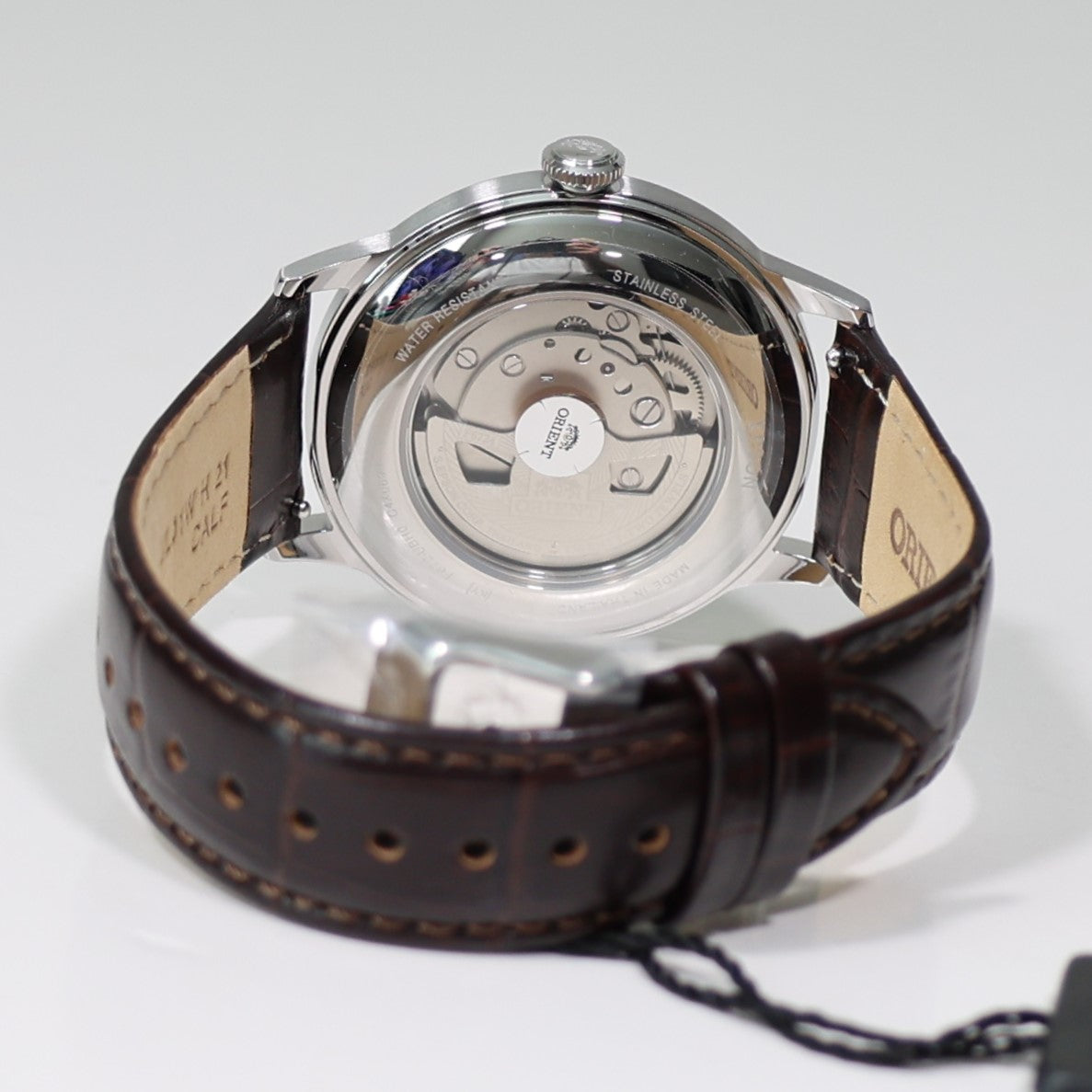 Orient Automatic Green Dial Classic Men's Leather Strap Watch RA-AC0023E
