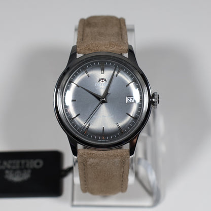 Orient Bambino Gray Dial Beige Leather Strap Men's Classic Watch RA-AC0M13N30B