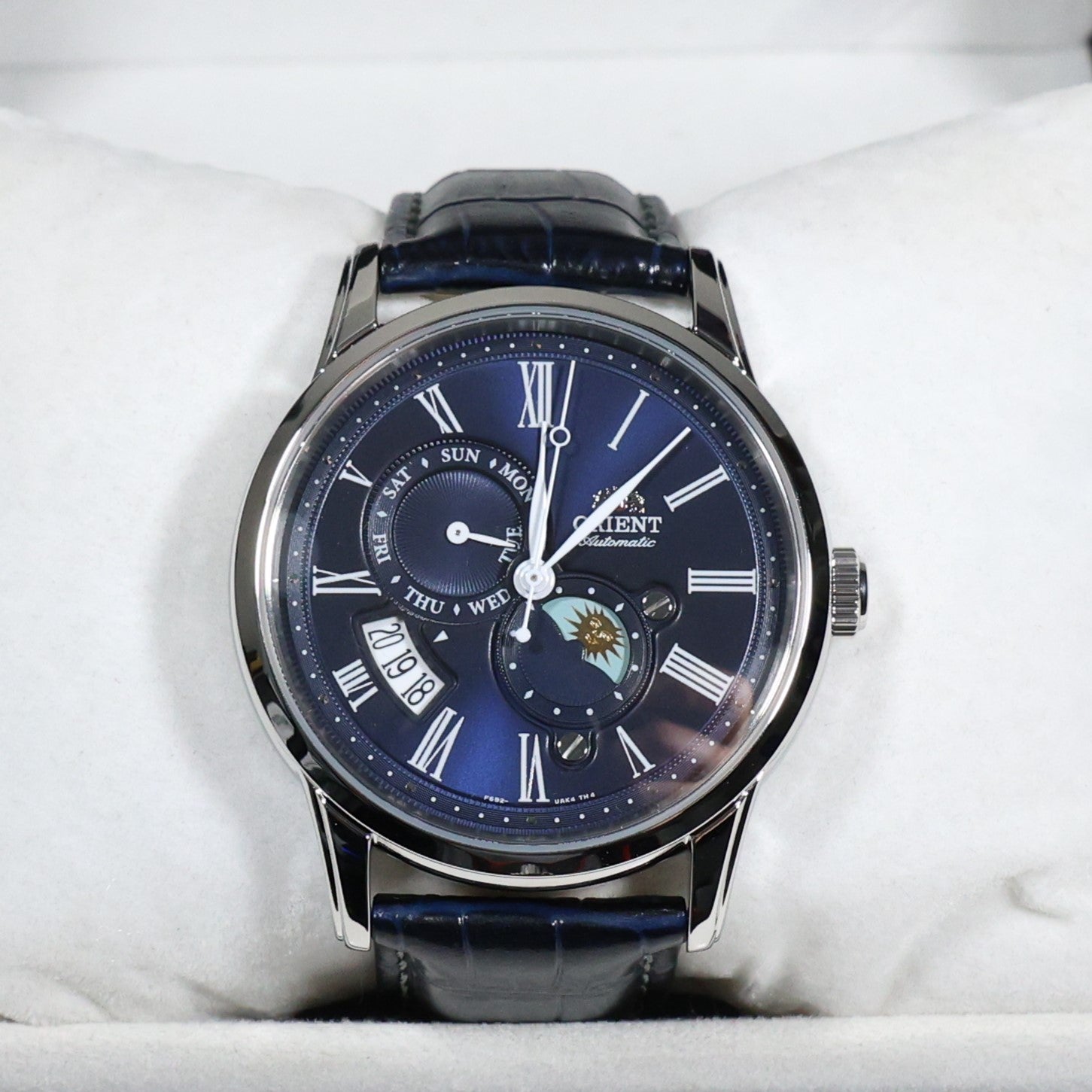 Orient Sun And Moon Blue Dial Automatic Men's Watch RA-AK0011D30D