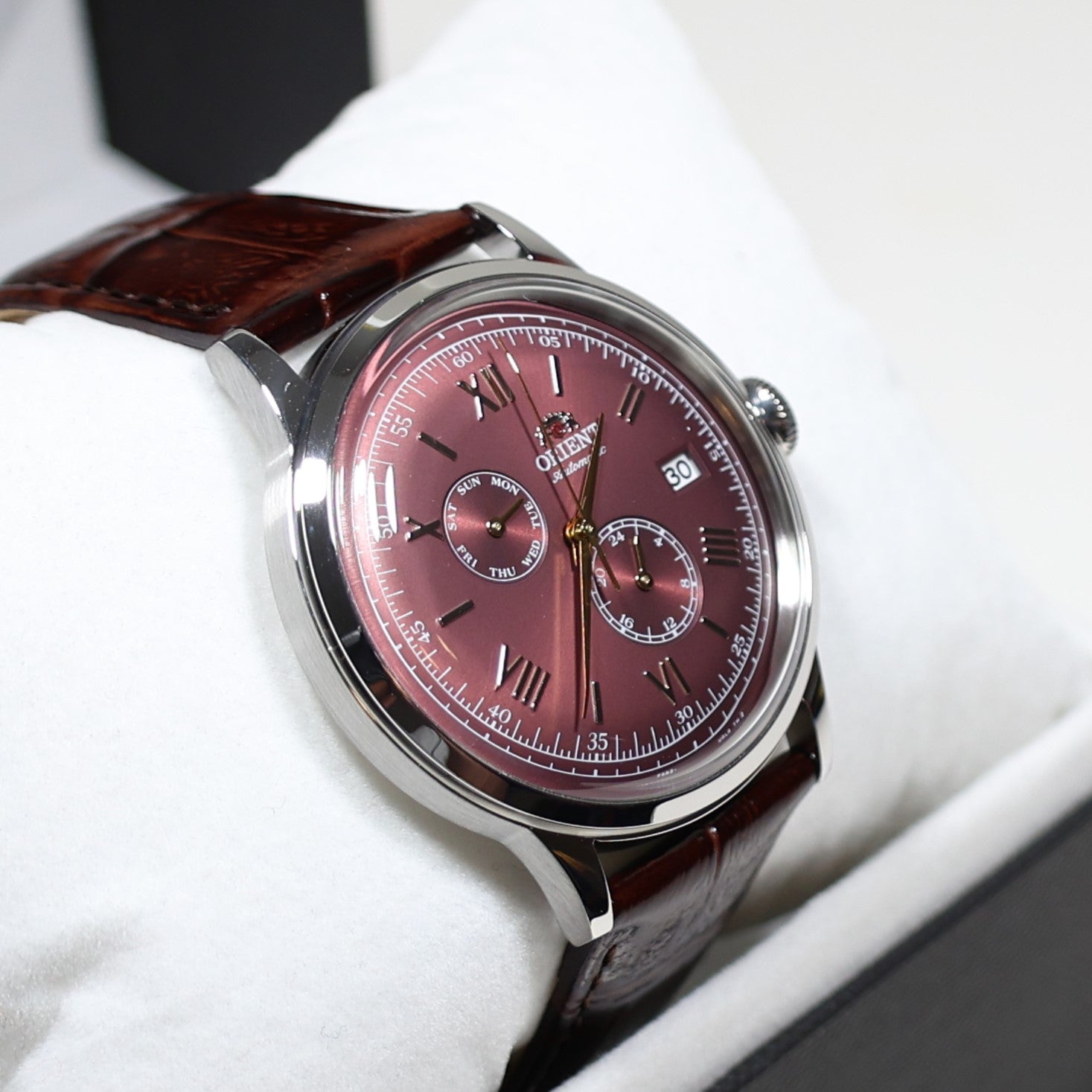 Orient Bambino Version 8 Red Dial Automatic Men's Watch RA-AK0705R30B
