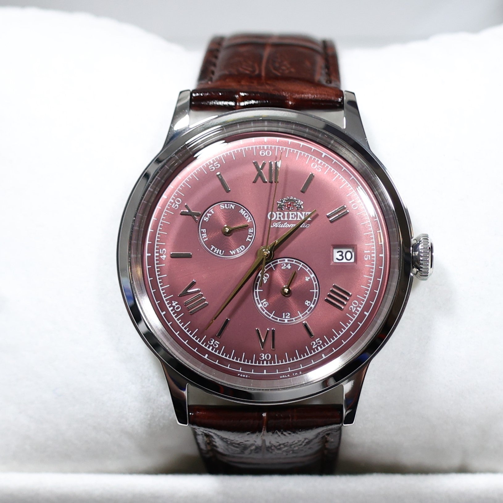 Orient Bambino Version 8 Red Dial Automatic Men's Watch RA-AK0705R30B