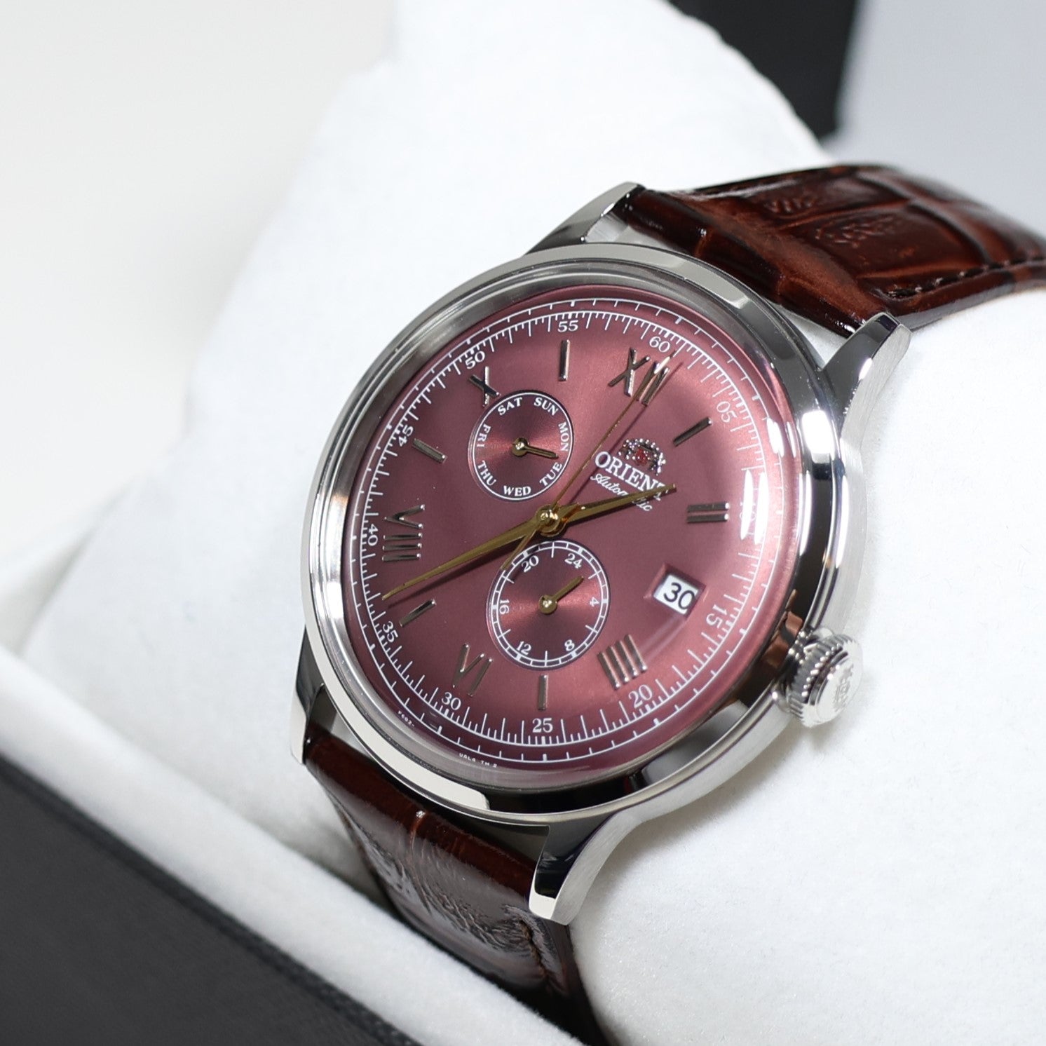 Orient Bambino Version 8 Red Dial Automatic Men's Watch RA-AK0705R30B