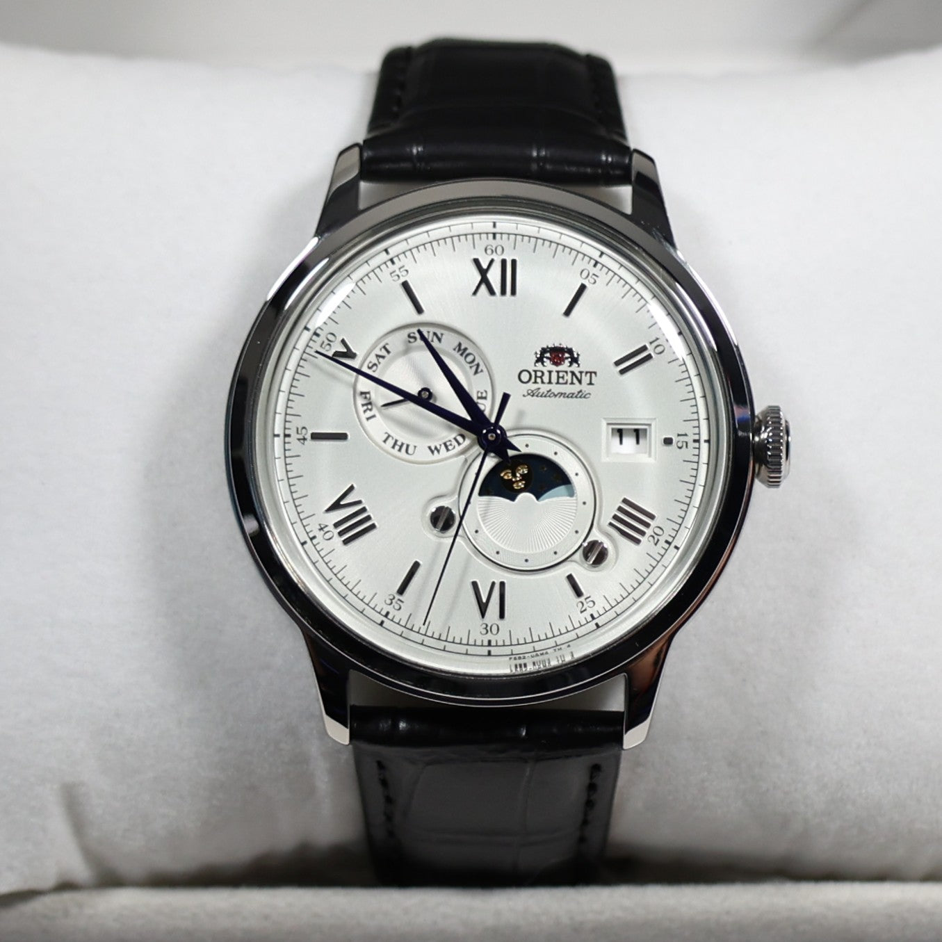 Orient Automatic Sun and Moon White Dial Men's Watch RA-AK0802S