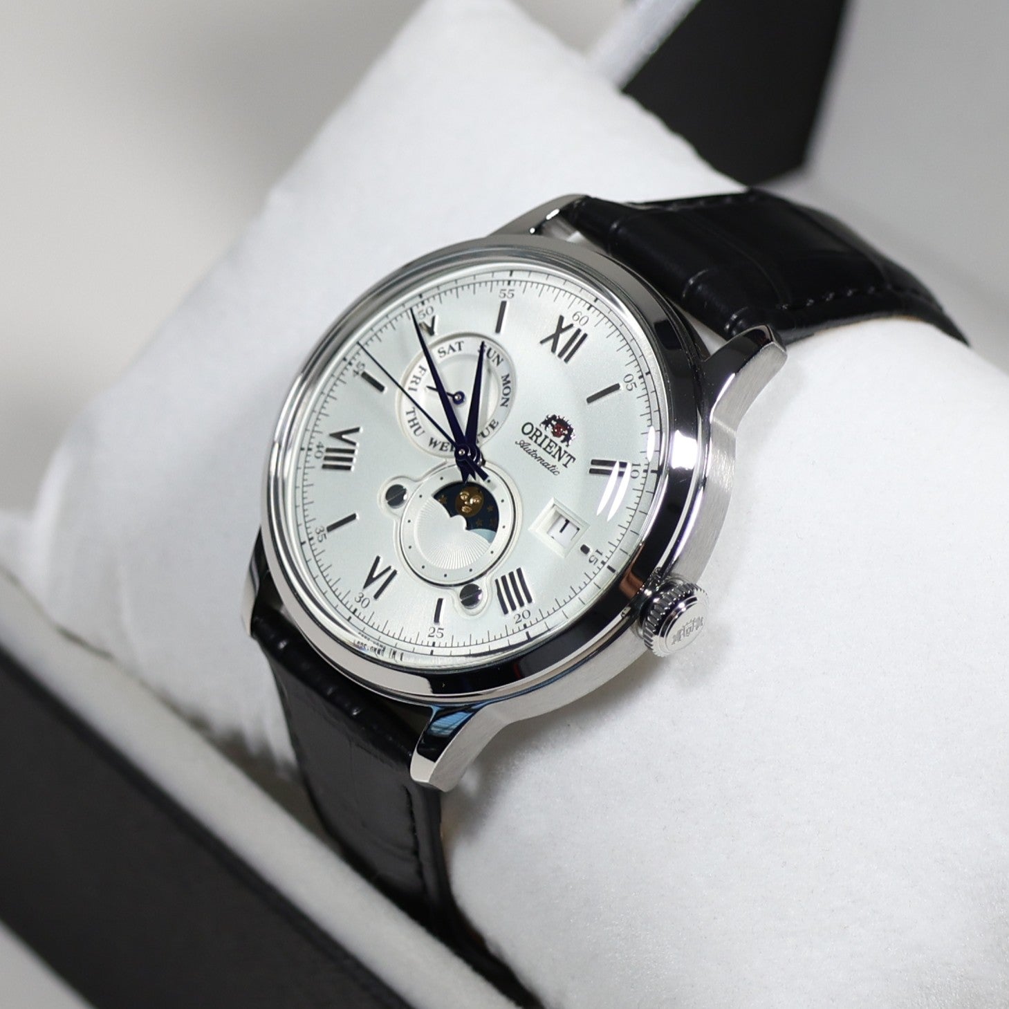 Orient Automatic Sun and Moon White Dial Men's Watch RA-AK0802S