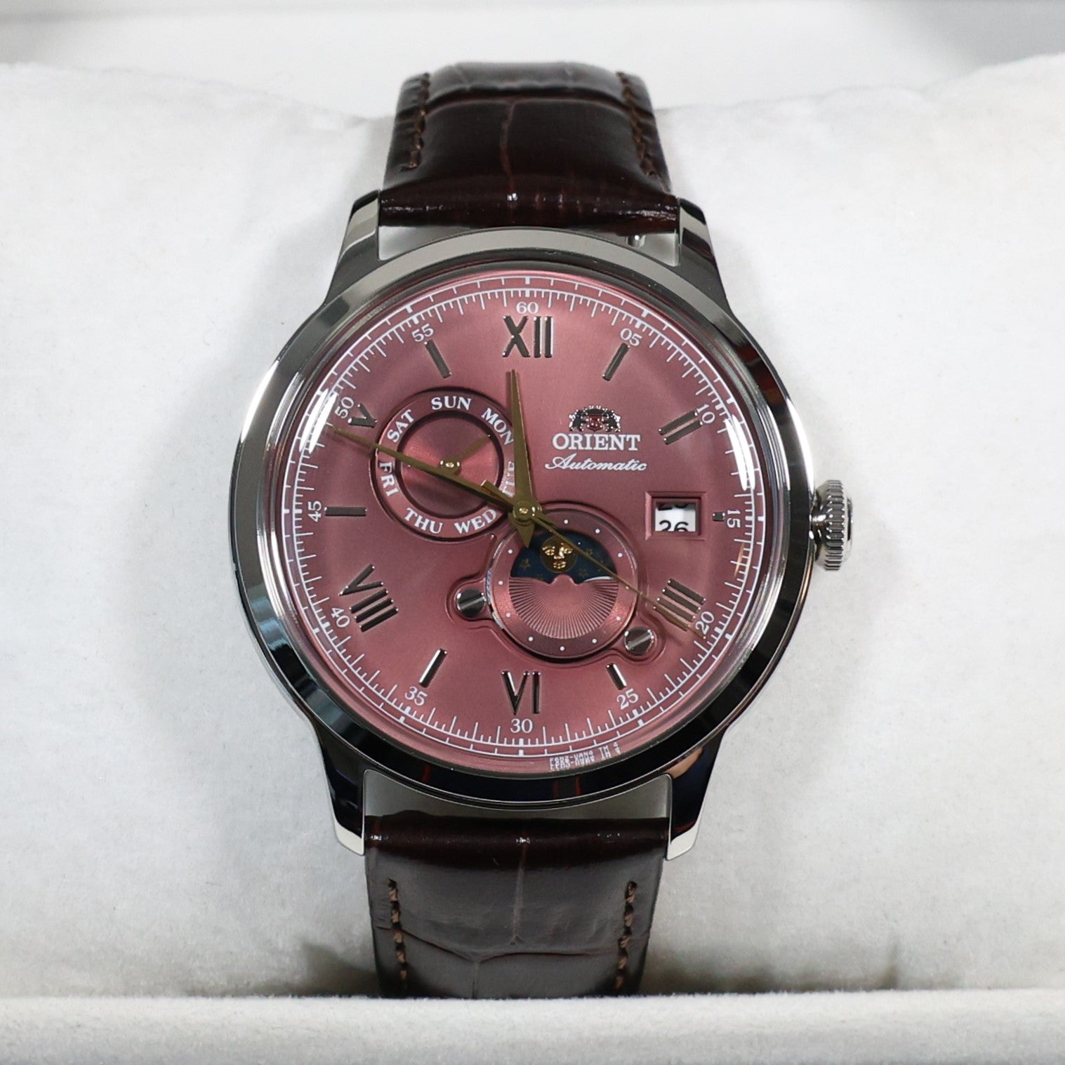Orient Automatic Sun and Moon Red Dial Men's Watch RA-AK0807R
