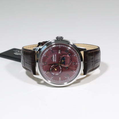 Orient Automatic Sun and Moon Red Dial Men's Watch RA-AK0807R