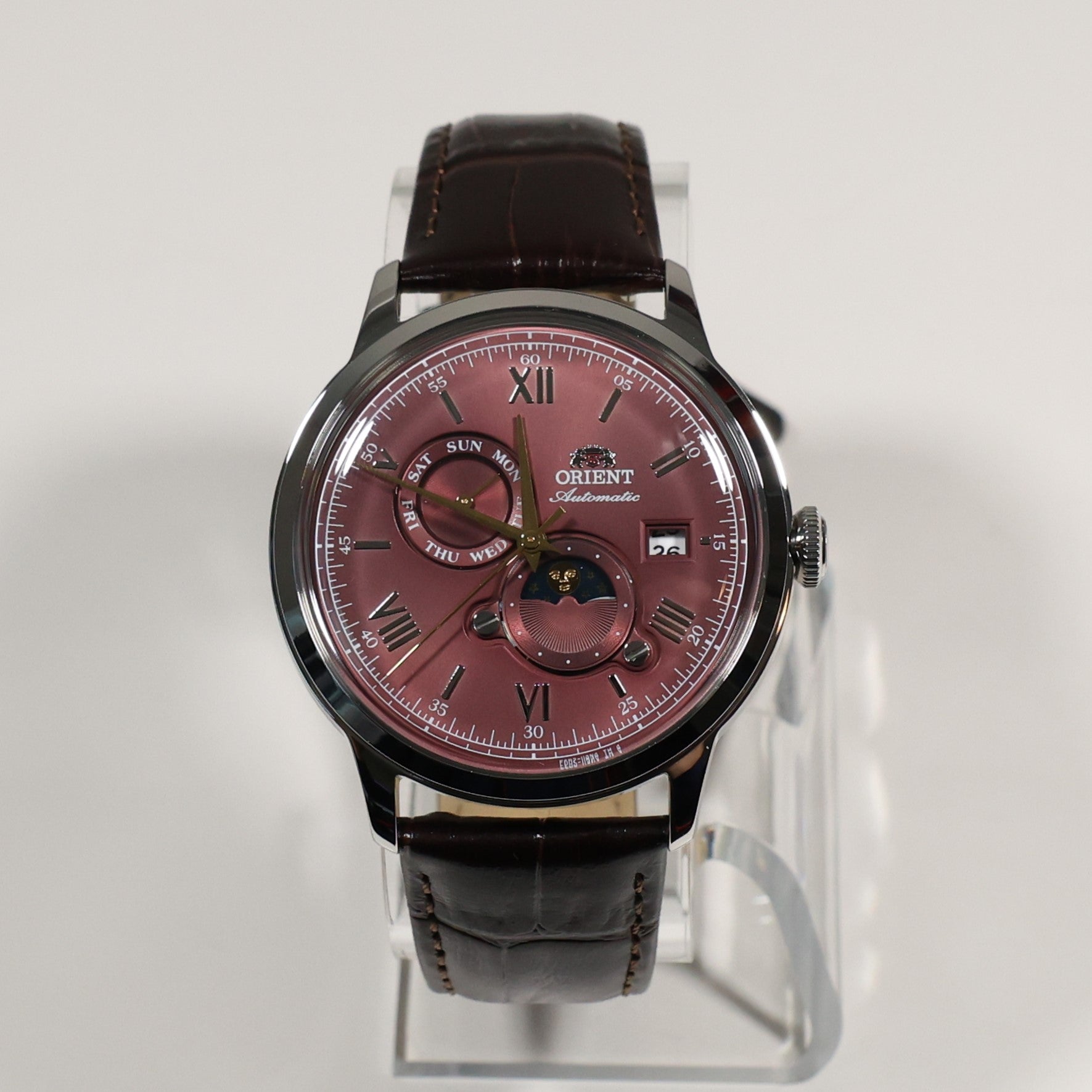 Orient Automatic Sun and Moon Red Dial Men's Watch RA-AK0807R