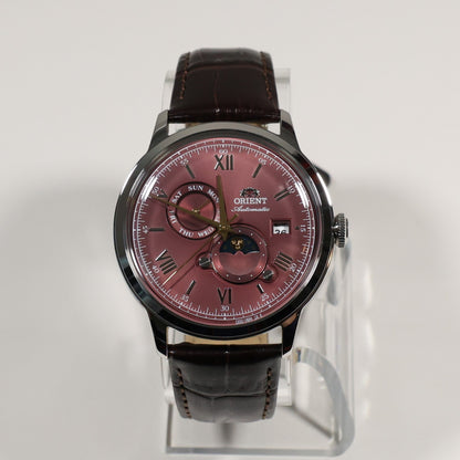 Orient Automatic Sun and Moon Red Dial Men's Watch RA-AK0807R