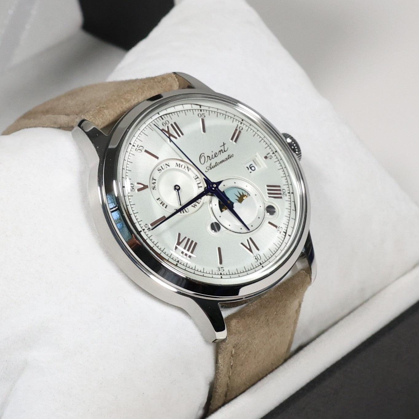 Orient Bambino 75th Anniversary Limited Edition Sun And Moon RA-AK0808S