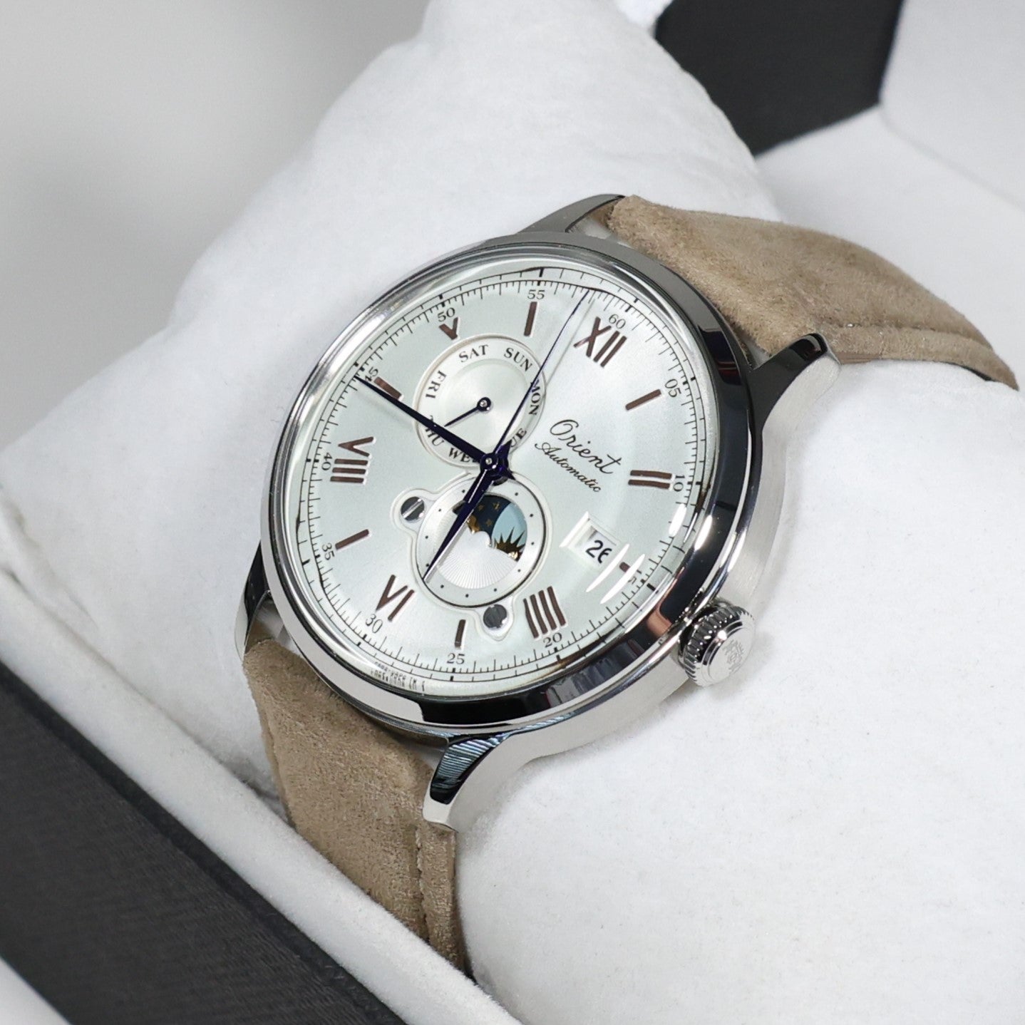 Orient Bambino 75th Anniversary Limited Edition Sun And Moon RA-AK0808S