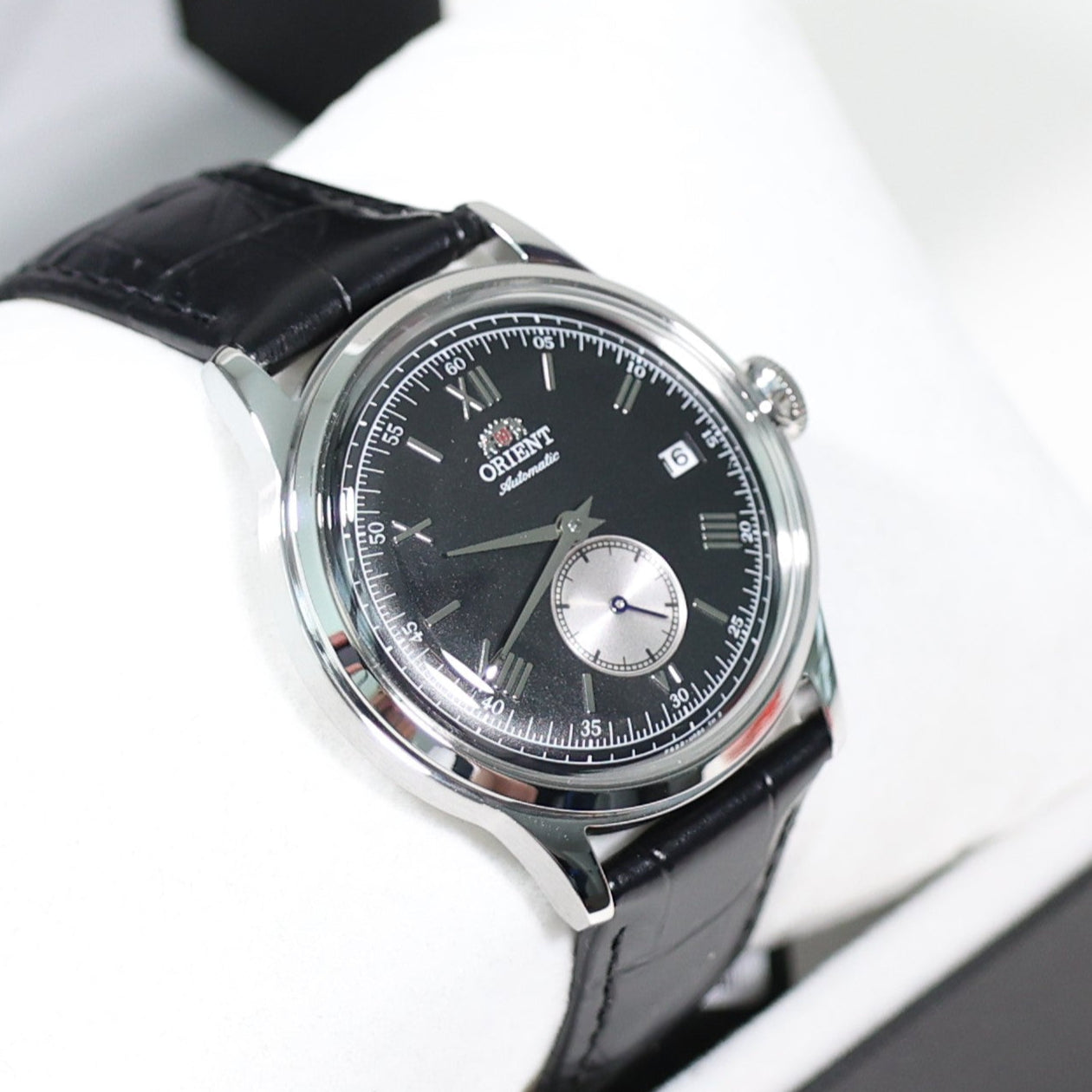 Orient Classic 38mm Black Dial Seconds Hand Automatic Watch RA-AP0101B