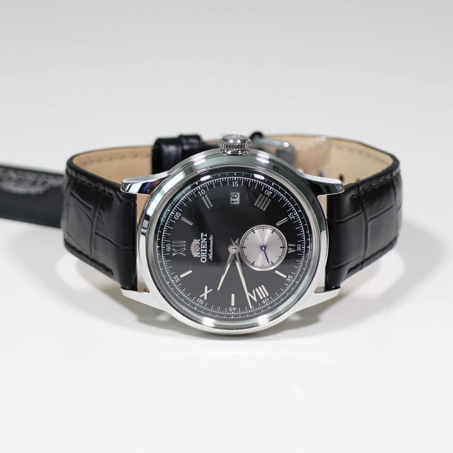 Orient Classic 38mm Black Dial Seconds Hand Automatic Watch RA-AP0101B