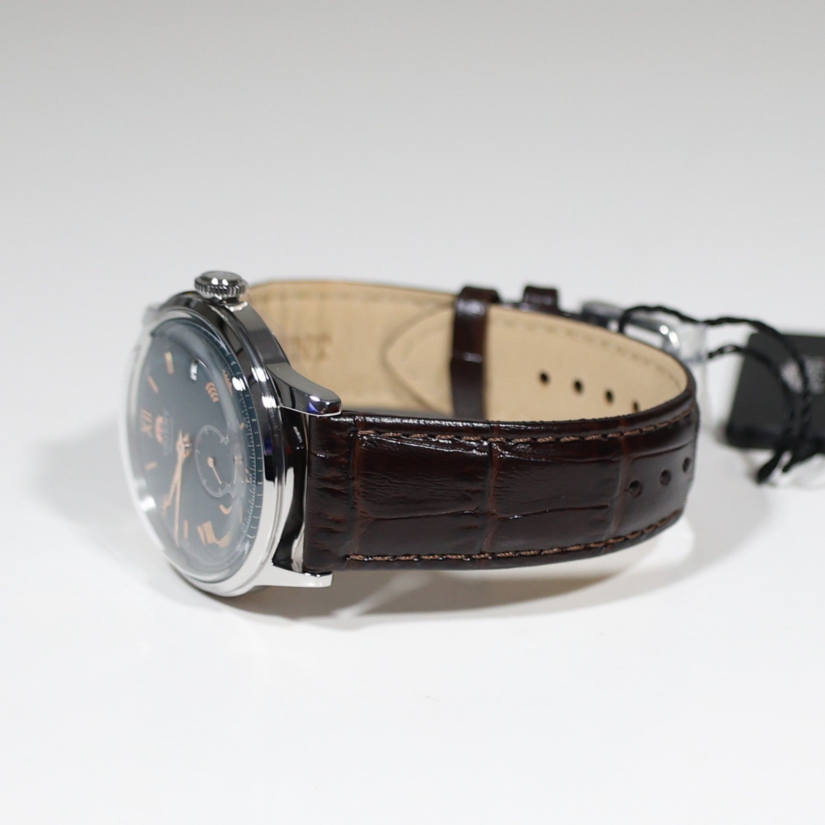 Orient Bambino Green Dial Small Seconds Hand Automatic Watch RA-AP0102E30B - Chronobuy