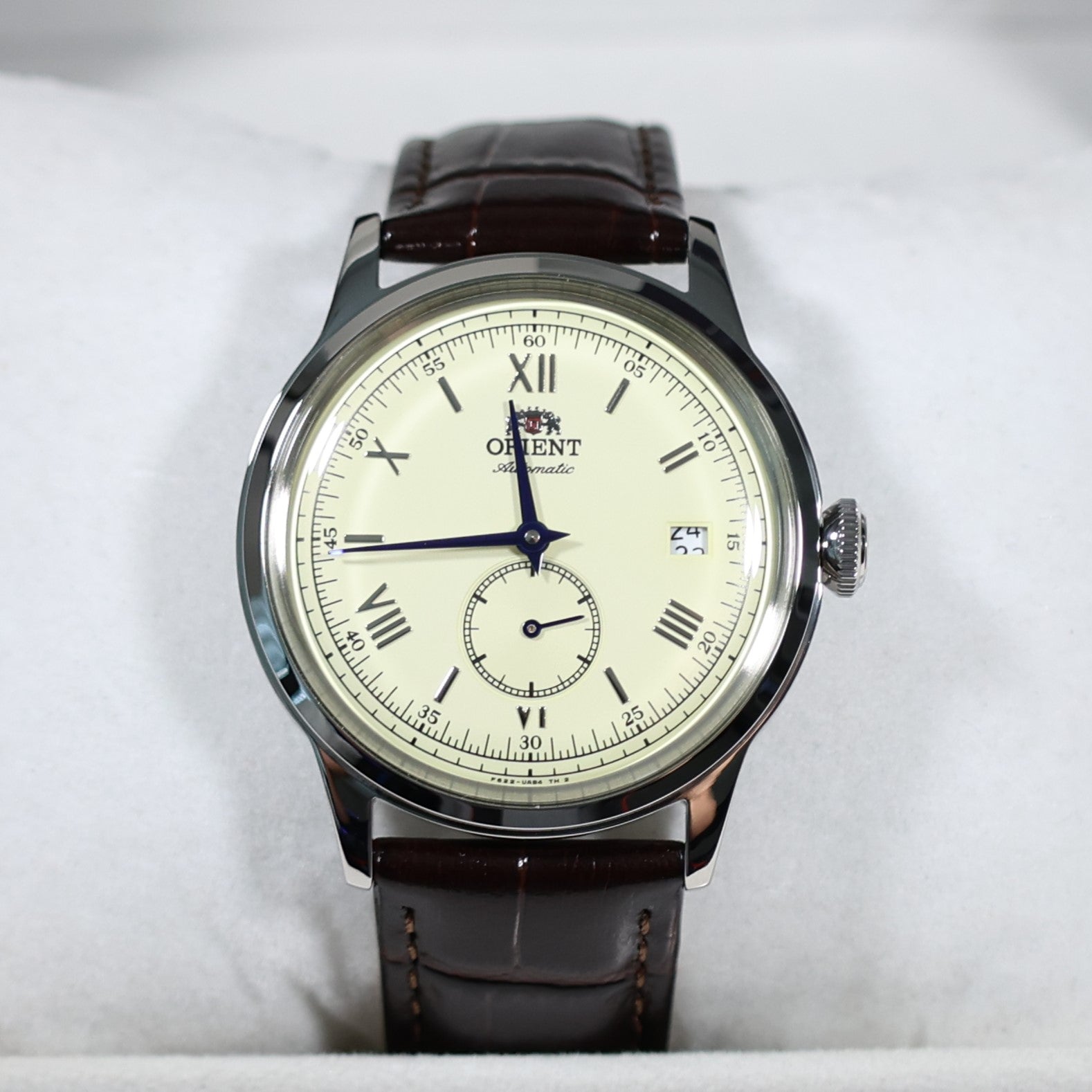 Orient Classic 38mm Champagne Dial Seconds Hand Automatic Watch RA-AP0105Y