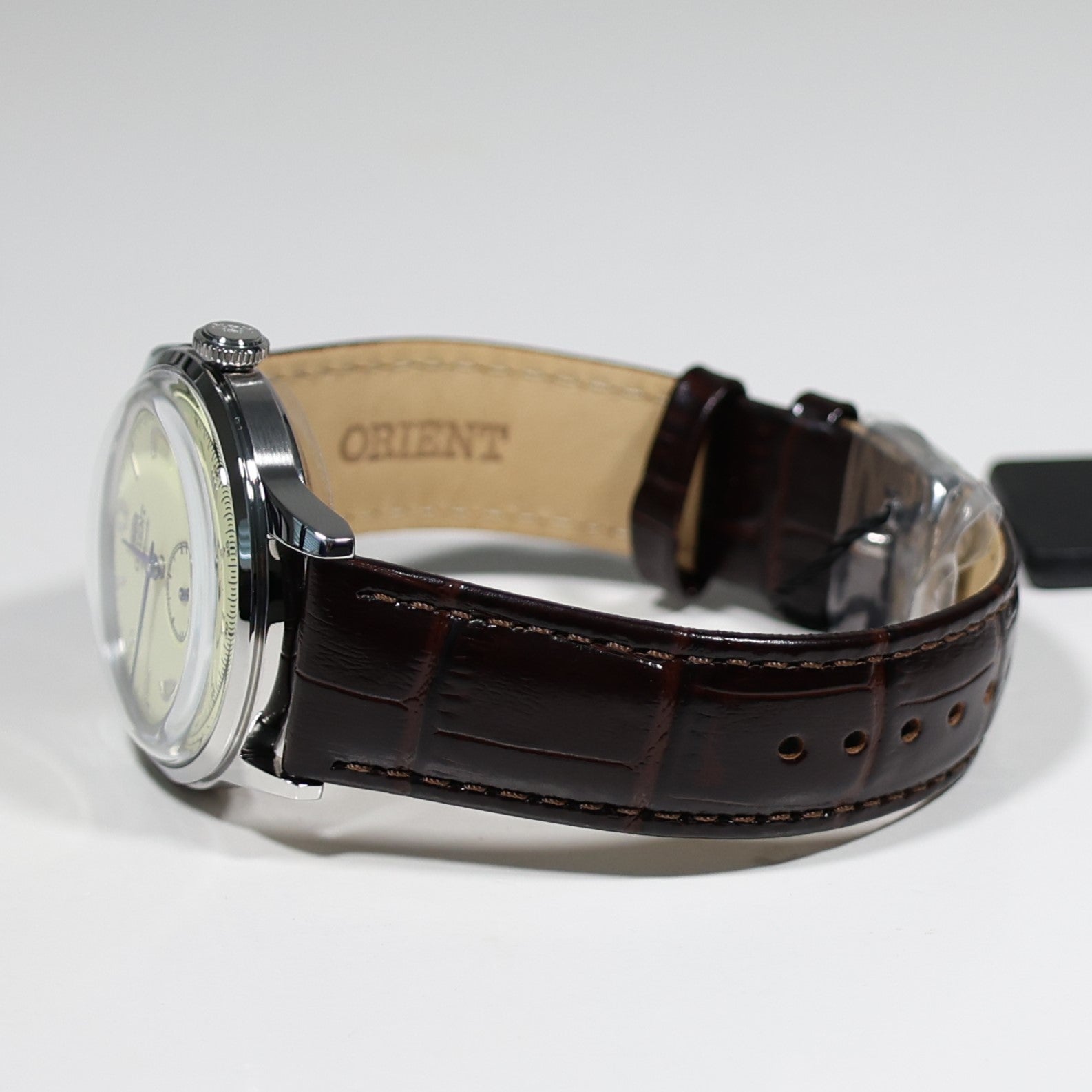 Orient Classic 38mm Champagne Dial Seconds Hand Automatic Watch RA-AP0105Y