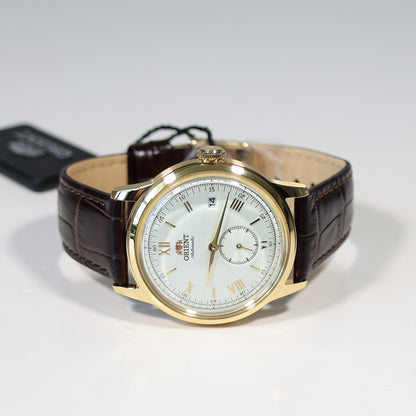 Orient Classic 38mm Gold Tone Seconds Hand Automatic Watch RA-AP0106S