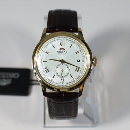 Orient Classic 38mm Gold Tone Seconds Hand Automatic Watch RA-AP0106S