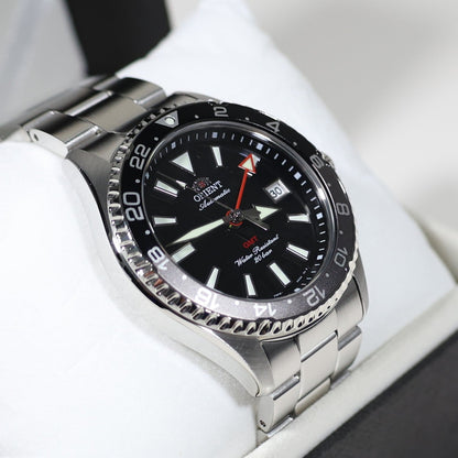 Orient Mako GMT Black Dial Stainless Steel Men's Watch RA-BC0001B - Chronobuy