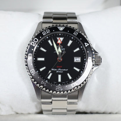 Orient Mako GMT Black Dial Stainless Steel Men's Watch RA-BC0001B