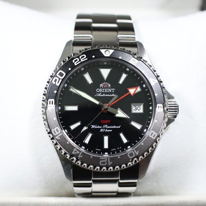 Orient Mako GMT Black Dial Stainless Steel Men's Watch RA-BC0001B - Chronobuy