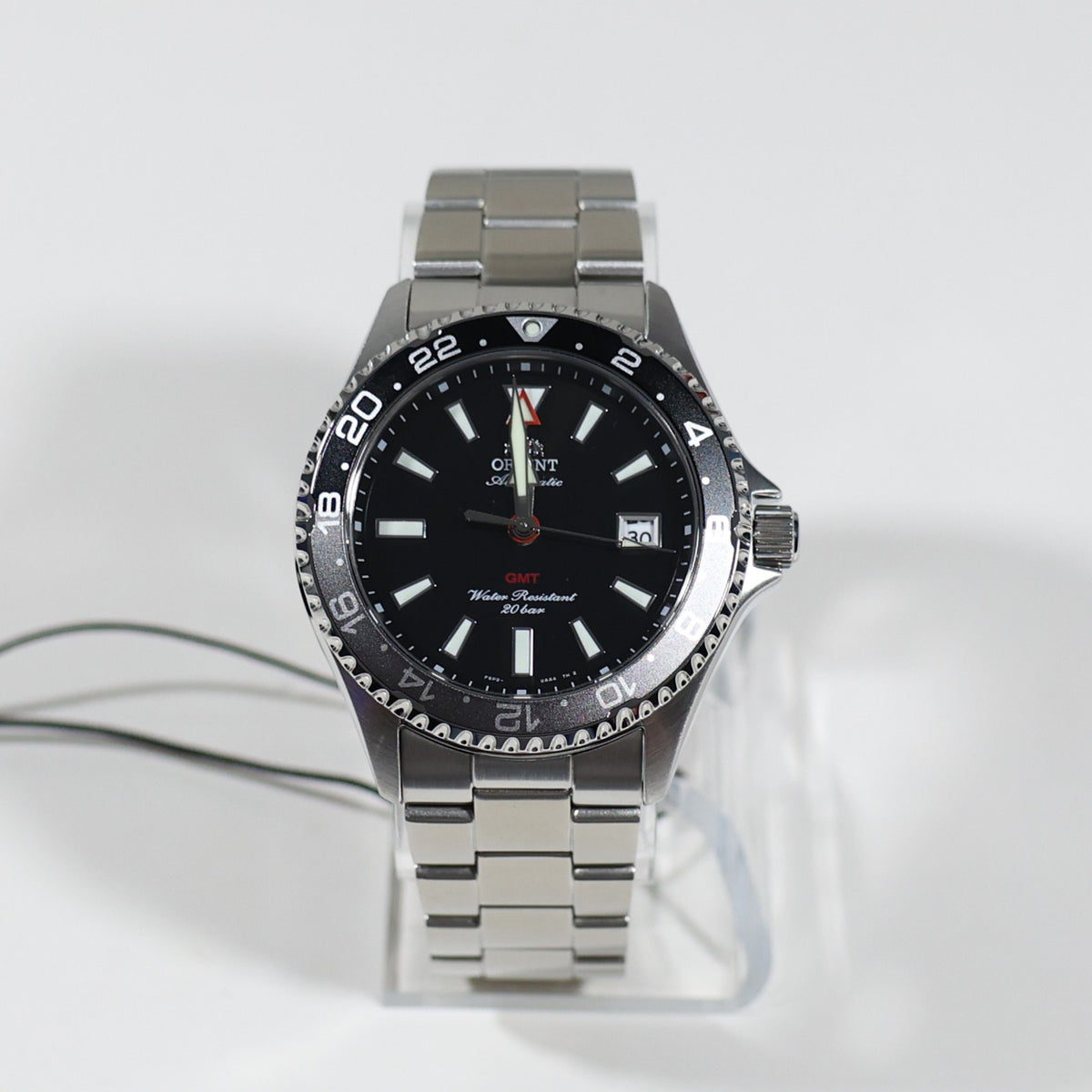 Orient Mako GMT Black Dial Stainless Steel Men's Watch RA-BC0001B