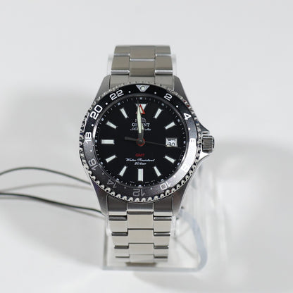 Orient Mako GMT Black Dial Stainless Steel Men's Watch RA-BC0001B