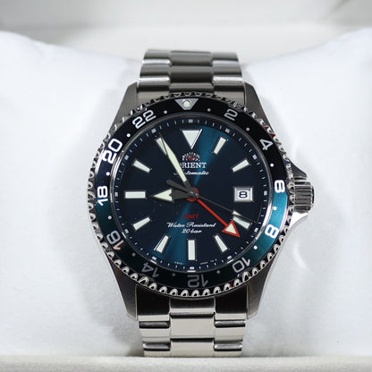 Orient Mako GMT Green Dial Stainless Steel Men's Watch RA-BC0002E - Chronobuy