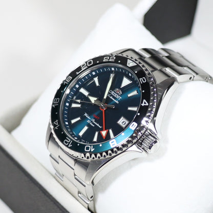 Orient Mako GMT Green Dial Stainless Steel Men's Watch RA-BC0002E - Chronobuy