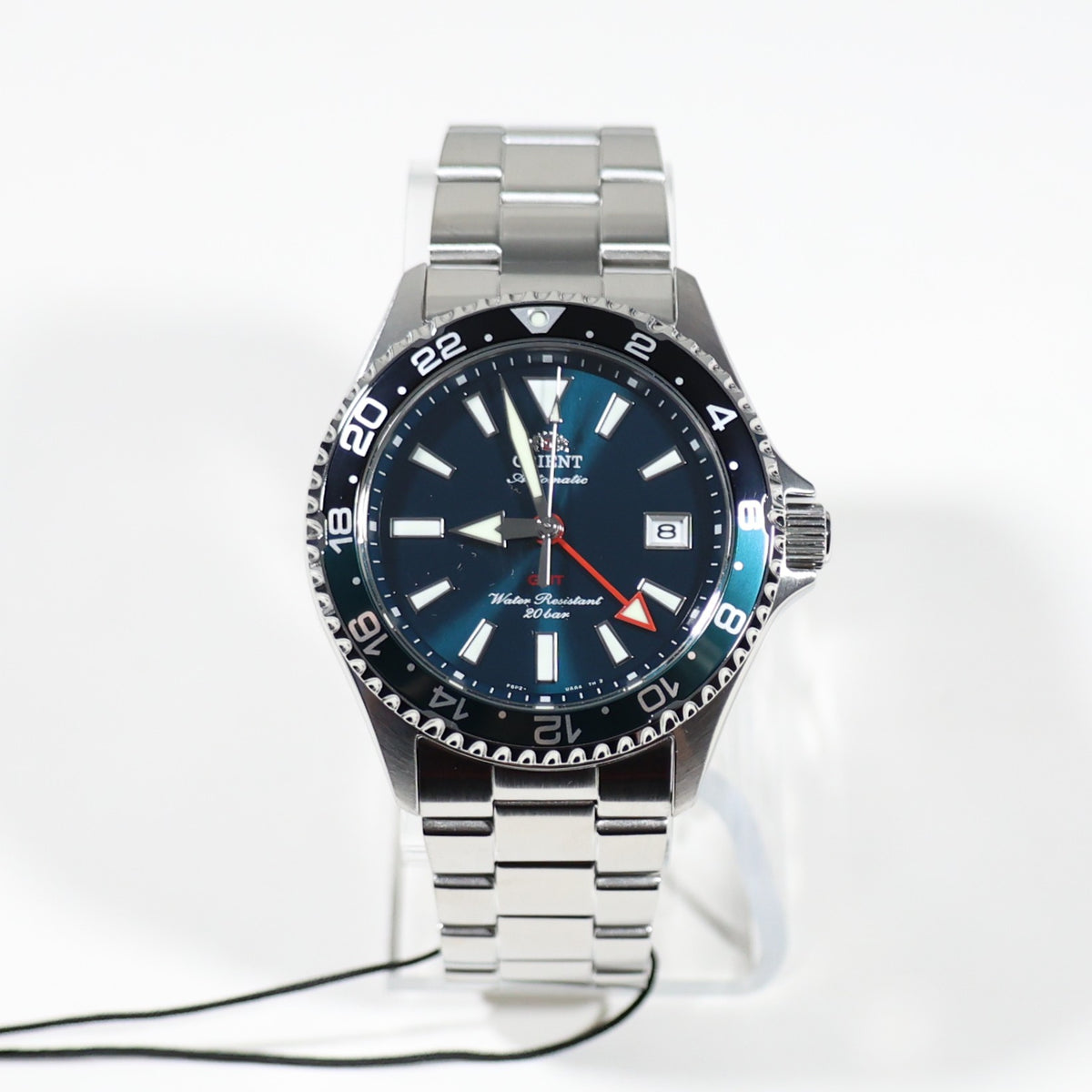 Orient Mako GMT Green Dial Stainless Steel Men's Watch RA-BC0002E - Chronobuy