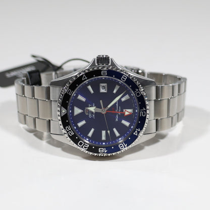 Orient Mako GMT Blue Dial Stainless Steel Men's Watch RA-BC0003L