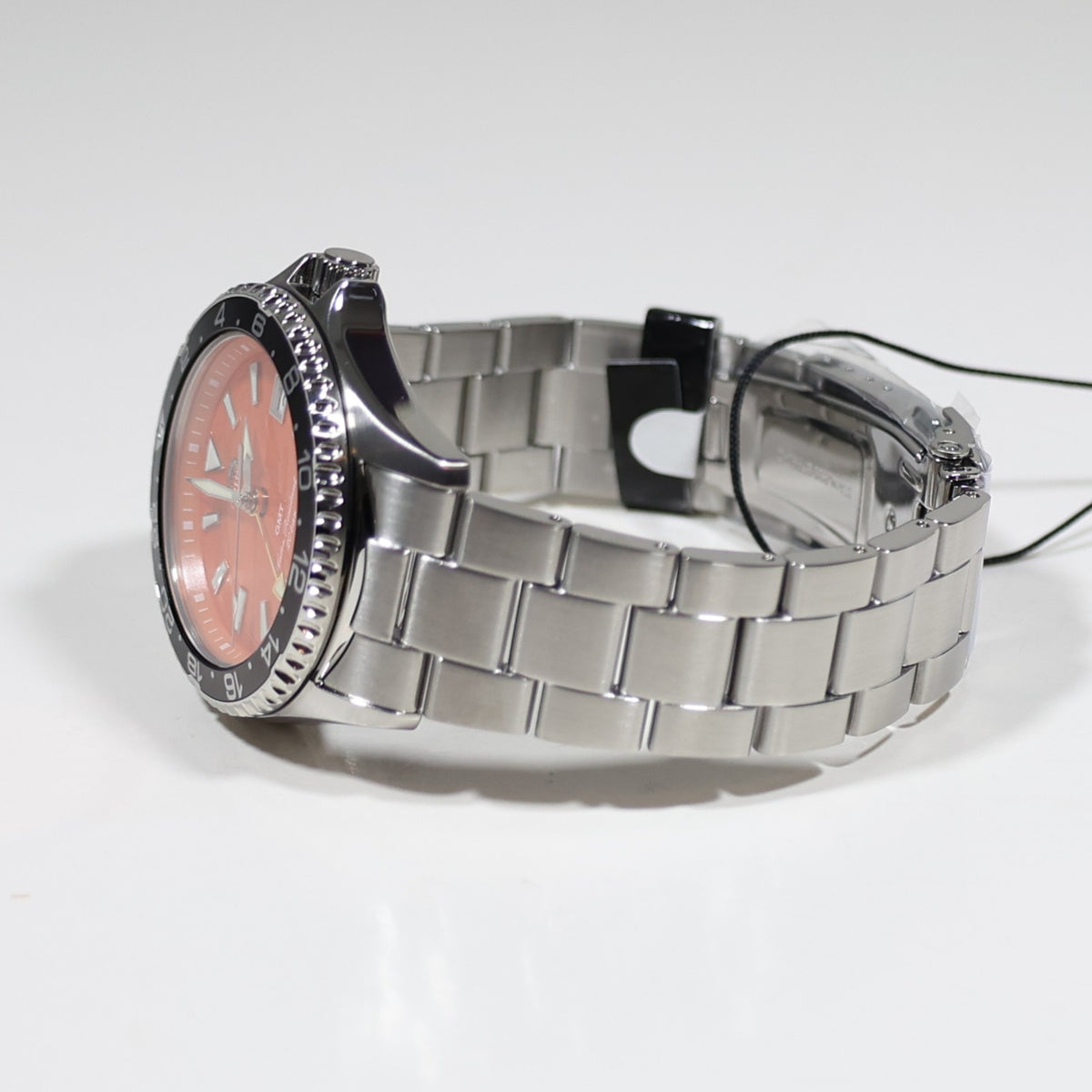 Orient Mako GMT Orange Dial Stainless Steel Men's Watch RA-BC0004Y - Chronobuy
