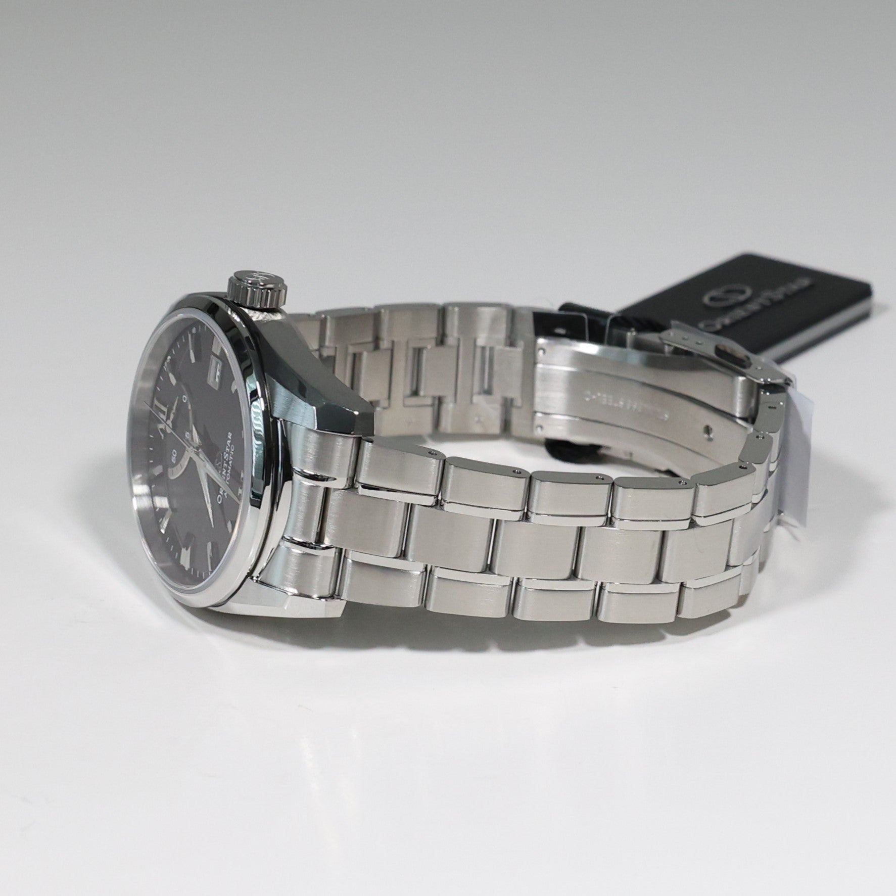 Orient Star Automatic Black Dial Stainless Steel Men's Watch RE-AU0004B00B
