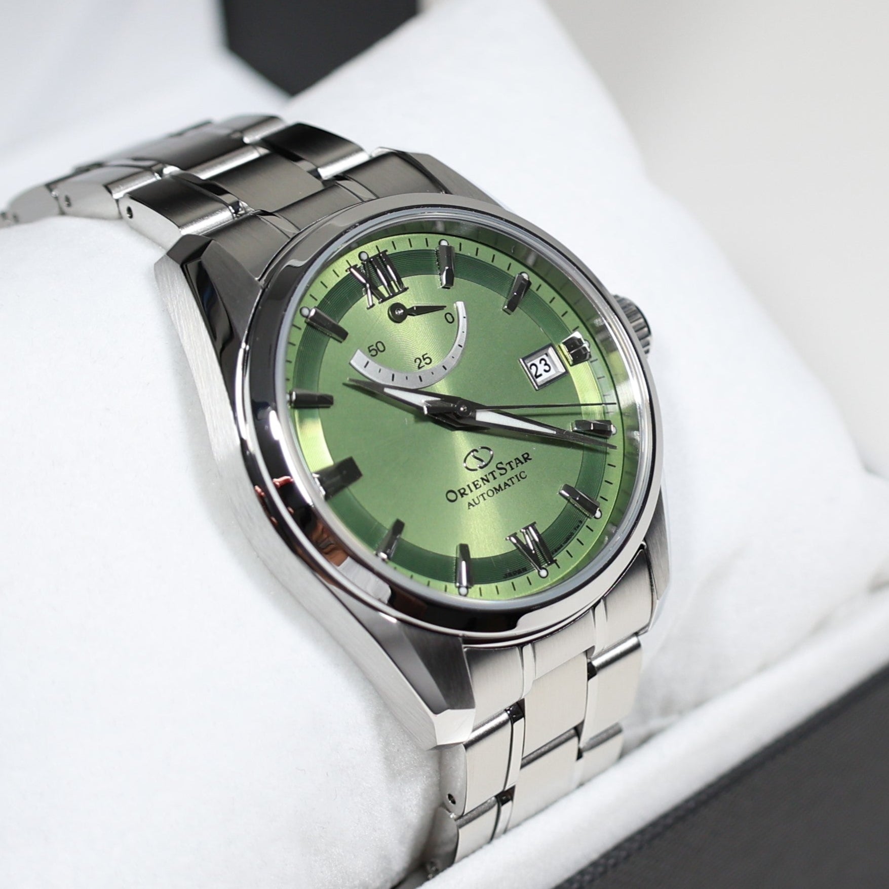Orient Star Automatic Green Dial Stainless Steel Men's Watch RE-AU0107E00B
