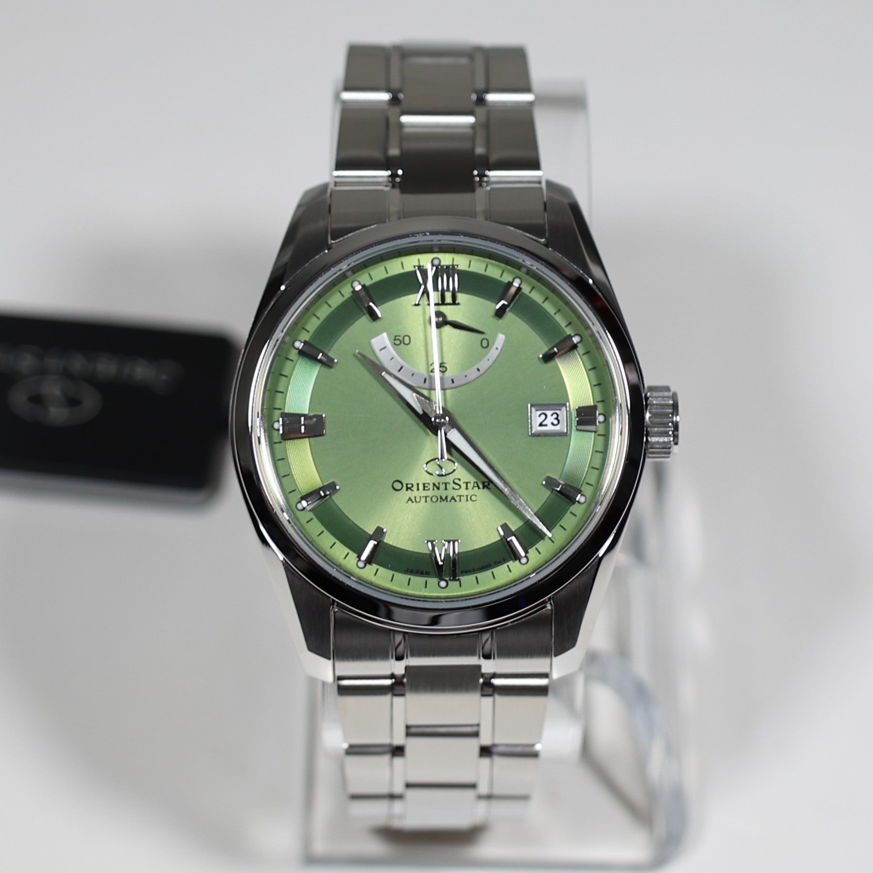 Orient Star Automatic Green Dial Stainless Steel Men's Watch RE-AU0107E00B