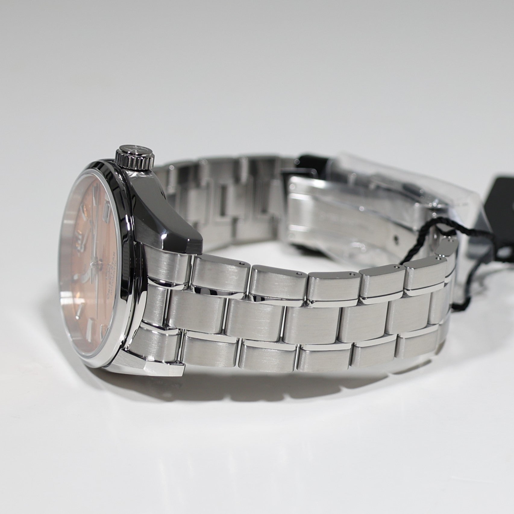 Orient Star Automatic Salmon Dial Stainless Steel Men's Watch RE-AU0108G00B