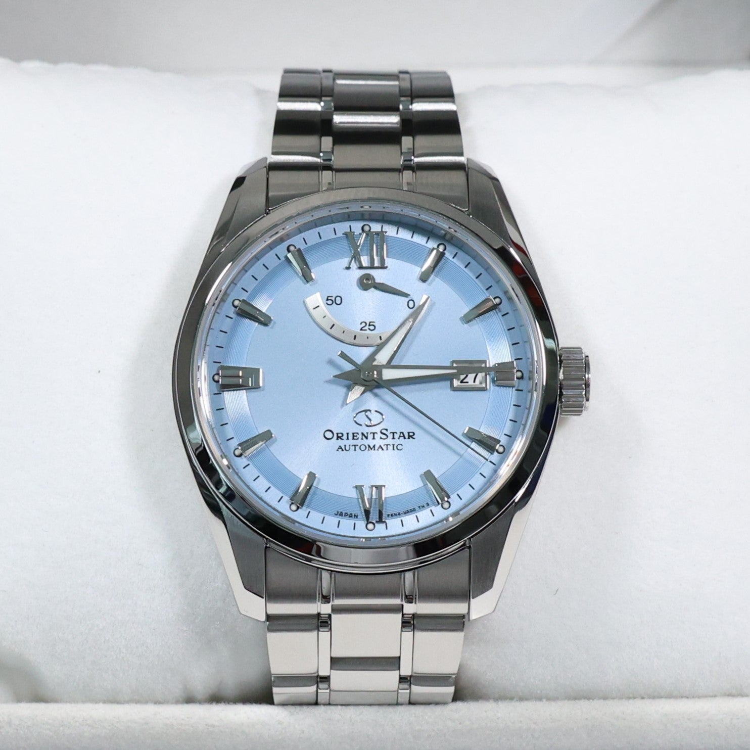 Orient Star Automatic Blue Dial Stainless Steel Mens Watch RE-AU0109L