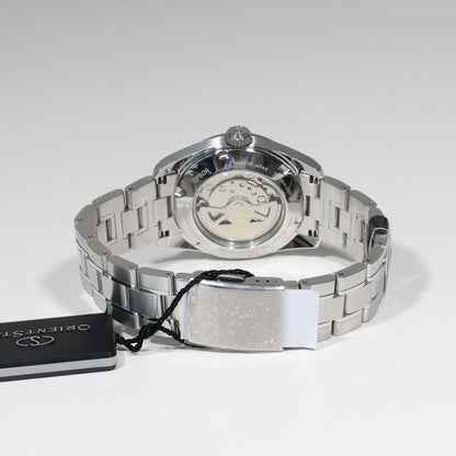 Orient Star Automatic Blue Dial Stainless Steel Mens Watch RE-AU0109L