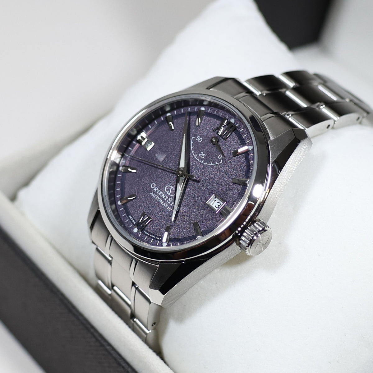 Orient Star Automatic Purple Dial Stainless Steel Men's Watch RE-AU0112V00B - Chronobuy