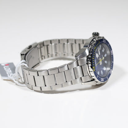 Lorus Men's Diver Blue Dial Stainless Steel Sports Watch RH947RX9
