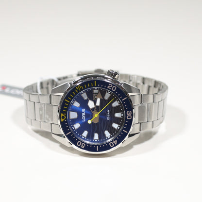 Lorus Men's Diver Blue Dial Stainless Steel Sports Watch RH947RX9