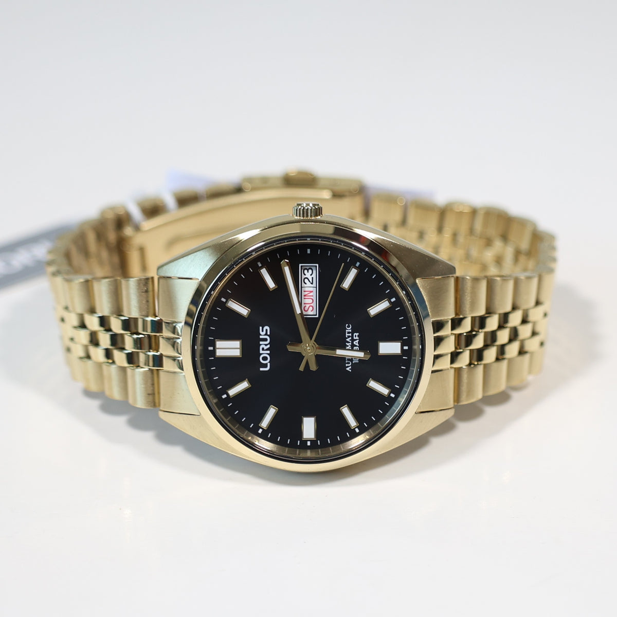 Lorus Stainless Steel Gold Tone Men's Automatic Dress Watch RL434CX9