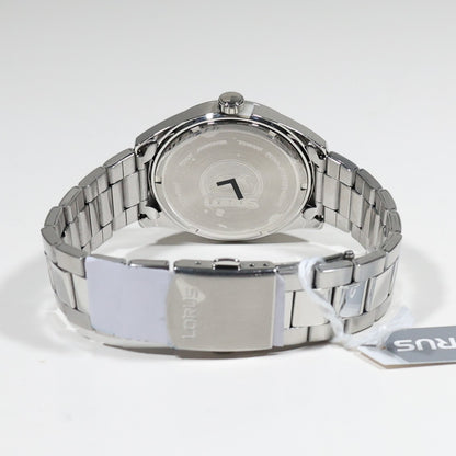 Lorus Stainless Steel Men's Blue Dial Solar Dress Watch RX329AX9 - Chronobuy