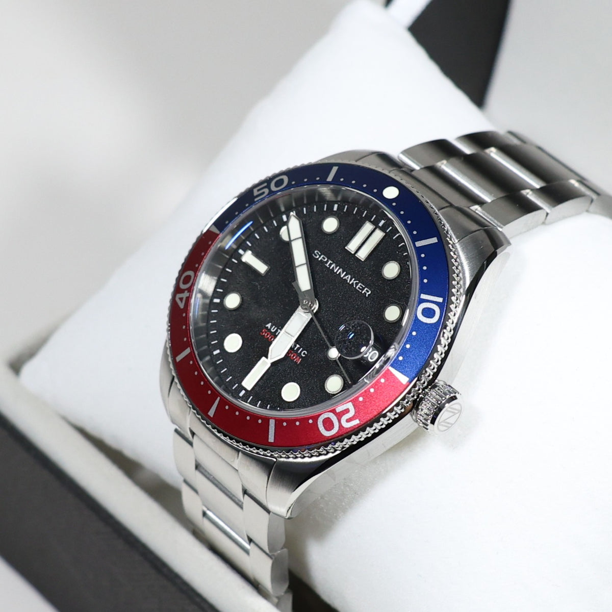 Spinnaker Croft Automatic Men's Stainless Steel Black Dial Watch SP-5100-11 - Chronobuy