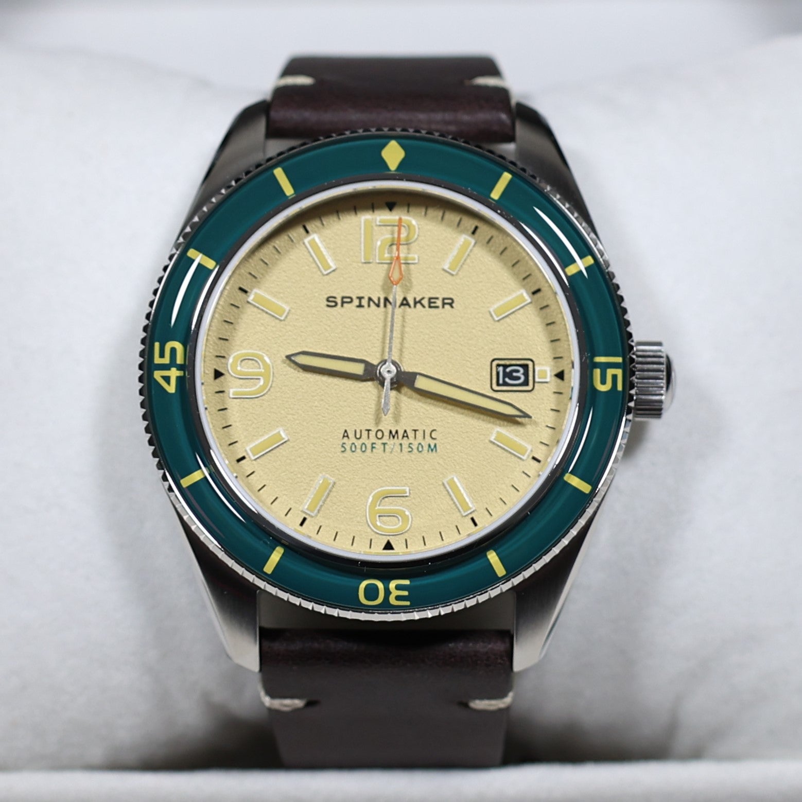 Spinnaker Fleuss Automatic Cream Dial Stainless Steel Case Men's Watch SP-5055-0G