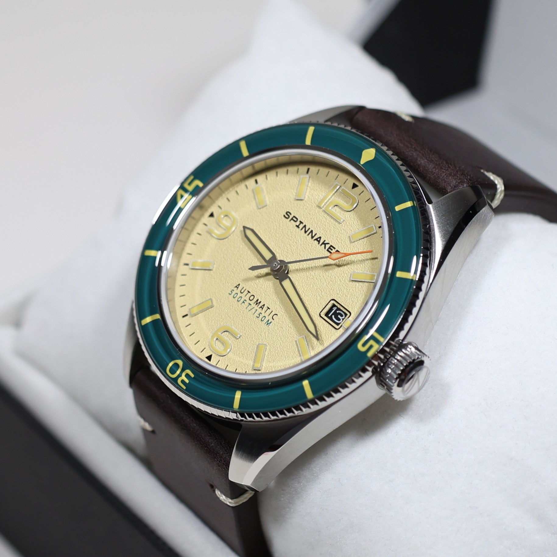 Spinnaker Fleuss Automatic Cream Dial Stainless Steel Case Men's Watch SP-5055-0G