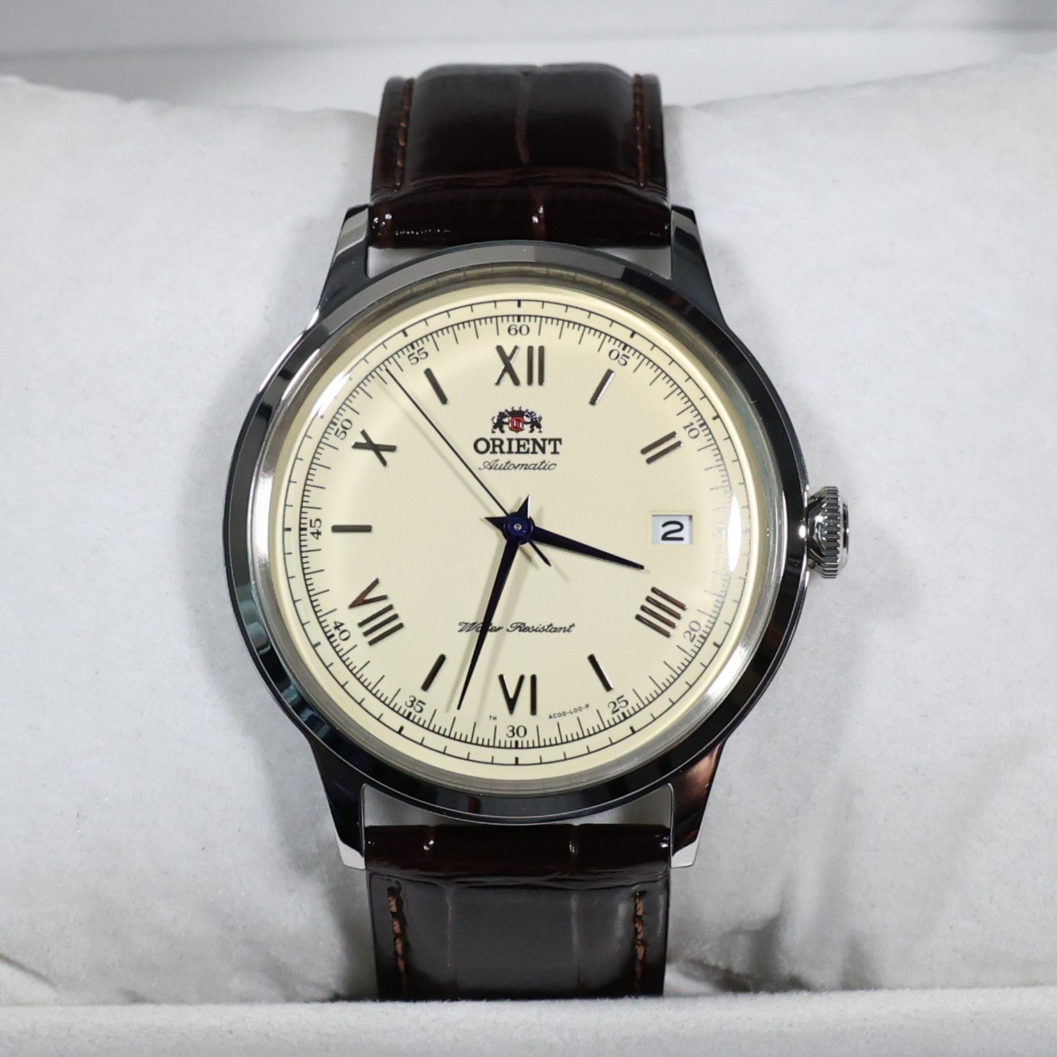 Orient Bambino 2nd Generation Automatic Men's Leather Strap Watch TAC00009N0