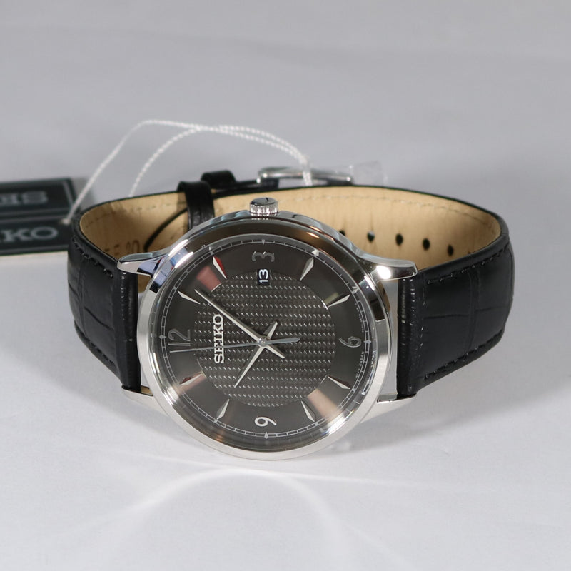 Seiko Quartz Black Textured Dial Men s Analog Watch SGEH85P1 Chronobuy