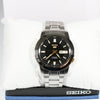 Seiko 5 Sports Black Dial Men's Automatic Stainless Steel Watch SNKK17K1